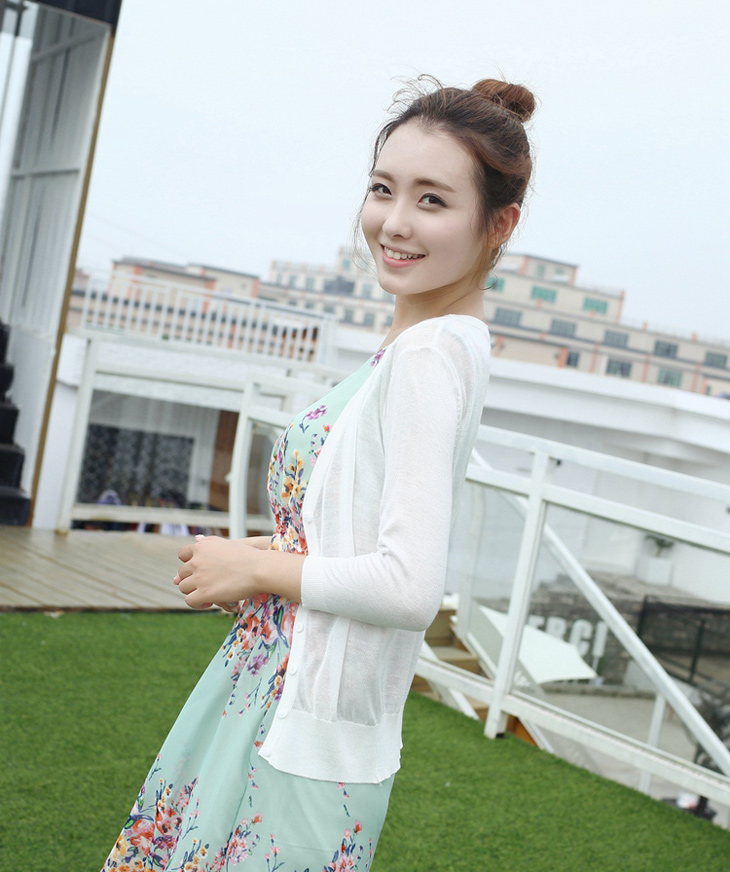 Áo len mỏng mùa hè ở Nam Cực Áo len nữ mỏng Áo choàng ngắn bên ngoài điều hòa không khí áo chống nắng quần áo shop thời trang nữ