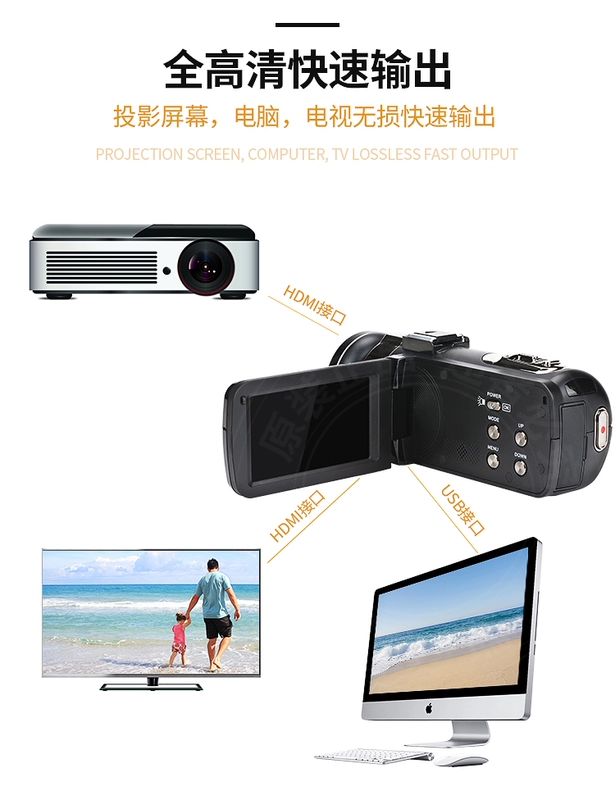 Camera kỹ thuật số HD camera DV chuyên nghiệp nhanh tay WIFI hồng ngoại nhìn đêm video micro ống kính góc rộng