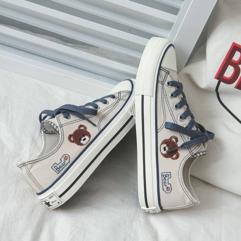 100 Ride-to-couple Sail Shoes Trend 2021 Spring paragraph Han version Little Bear Men's student Teen Board Shoes