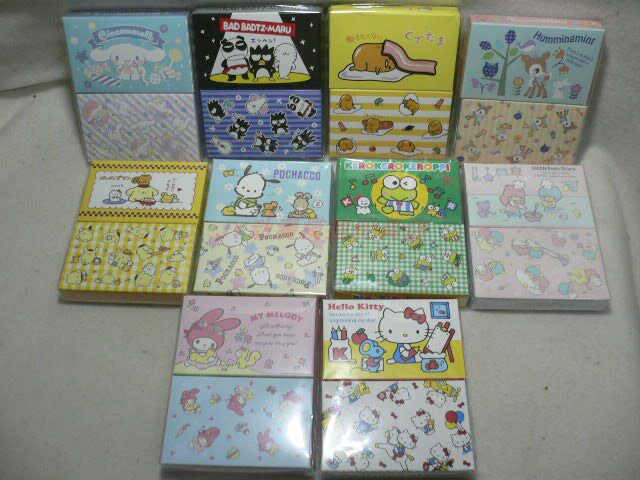 SANRIO Twin Neutron Stars Kitty PC Dog KEROPPI Jade Gui Dog XO Poo Paper Little Sticker