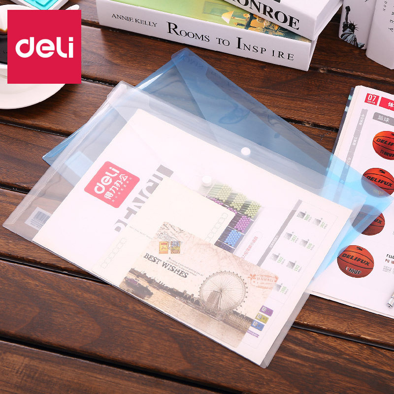 Able 5706 file cover A4 Single page transparent file bag L type paper bill contract file collection bag protection 