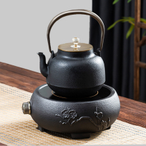 Day Style Iron Jug Electric Pottery Stove Cooking Tea Ware Special Teapot Special Teapot Handmade Cast-iron Pot Retro Cooking Tea Burning Kettle Suit