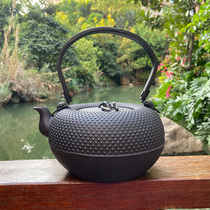 Cast iron jug Japanese style cast-iron pot imitation sand iron pure handmade teapot retro-burning water tea tea pot small tinted iron pot tea tea tea