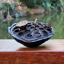 Lotus Incense Stove Retro home Tea Road furnishing Incense Stove Fragrant incense insert Buddhist Lotus Flower sandalwood Indulger Incense Stove