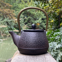 Flowers Fields Iron Jug Days Style Cast Iron Teapot Enamel Technique No Coating Enamel Hand Teapot Retro Burning Kettle Tea Set