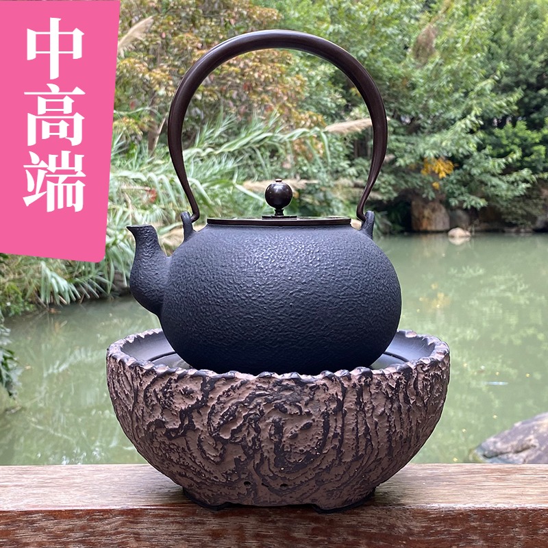 Iron Pot Original Iron Burning Water Pot Retro Cast Iron Tea Pot Japan Style Pure Artisanal No Coating Southern Iron Pot Kung Fu Tea Furniture