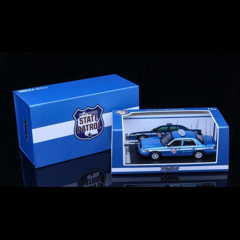 [Annie in Stock] 1:64 Rollin 64 Wsp Wisconsin State Police Cv