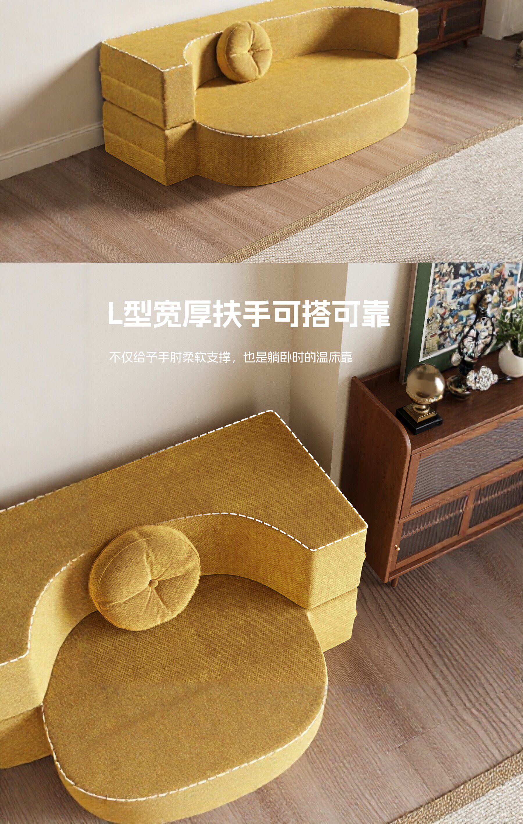 Модуль, складной диван для спальни для двоих, новая коллекция, татами 