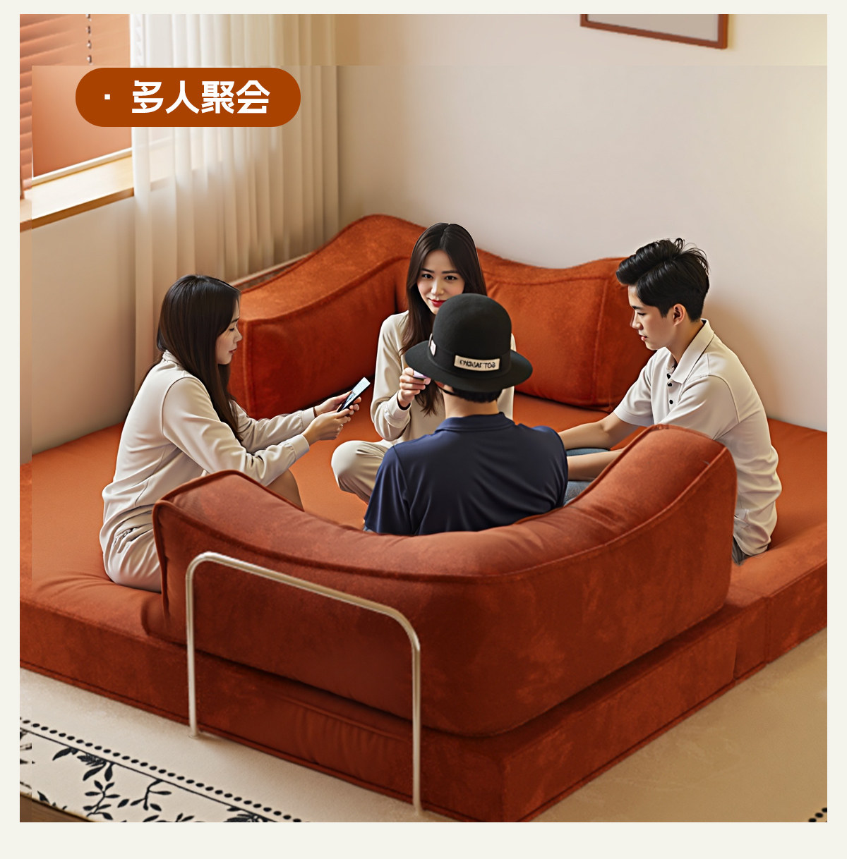 Складной диван, универсальный велосипед тандем, татами 