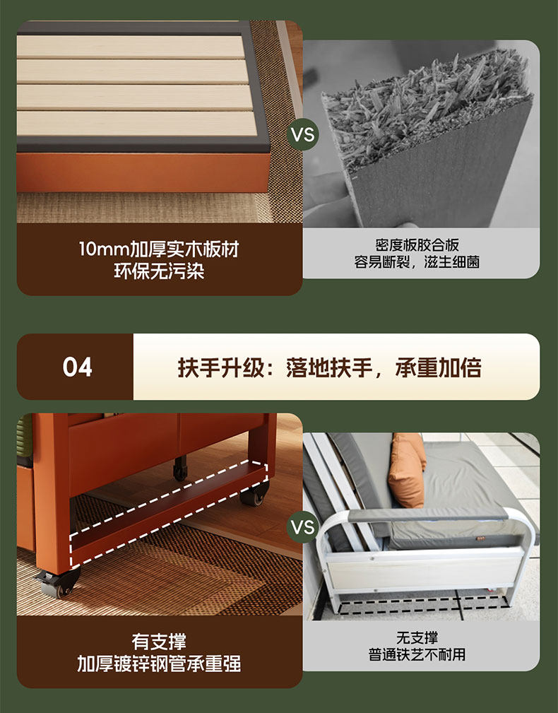 Диван - кровать сложить двойной 2026 новый небольшой квартира Потяните кровать гостиная снятие протяжение многофункциональный один долгосрочная спать 