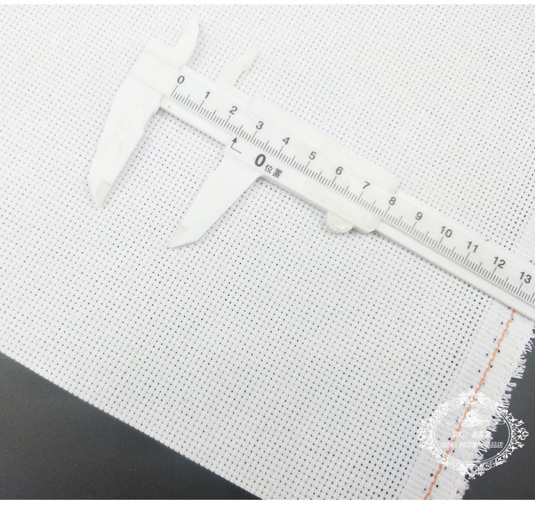 Cross stitch vải 14ct vải trắng xà lim nhỏ thêu vải kẻ sọc 2 sợi thêu dày vá vải giày - Công cụ & phụ kiện Cross-stitch tranh thêu chữ thập bình hoa