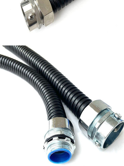 304 stainless steel plastic-clad metal hose PVC insulated waterproof corrugated black and gray Beijing anti-corrosion and rust-clad wire-clad pipe