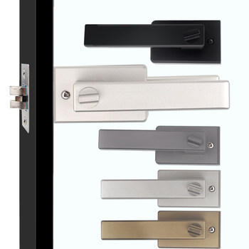 1618 Ultra-Narrow Profile Frame Bathroom Door Lock, Swing Door, Bathroom Glass Door, Solid Thickened Universal Door Lock