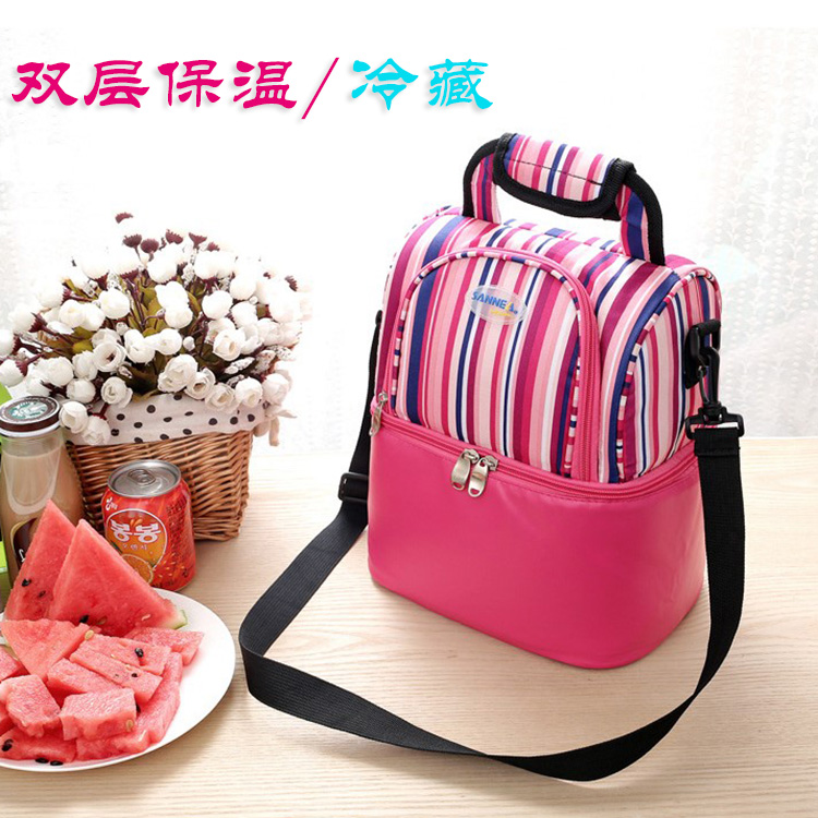 Clearance double-layer thickened portable breast milk preservation bag outdoor refrigerated ice bag large back milk bag milk insulation bag