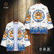 gió của Trung Quốc retro áo vàng nam áo choàng rồng thiết cổ đường gió áo Han váy quần áo hoàng đế và kimono quần áo hiệu suất