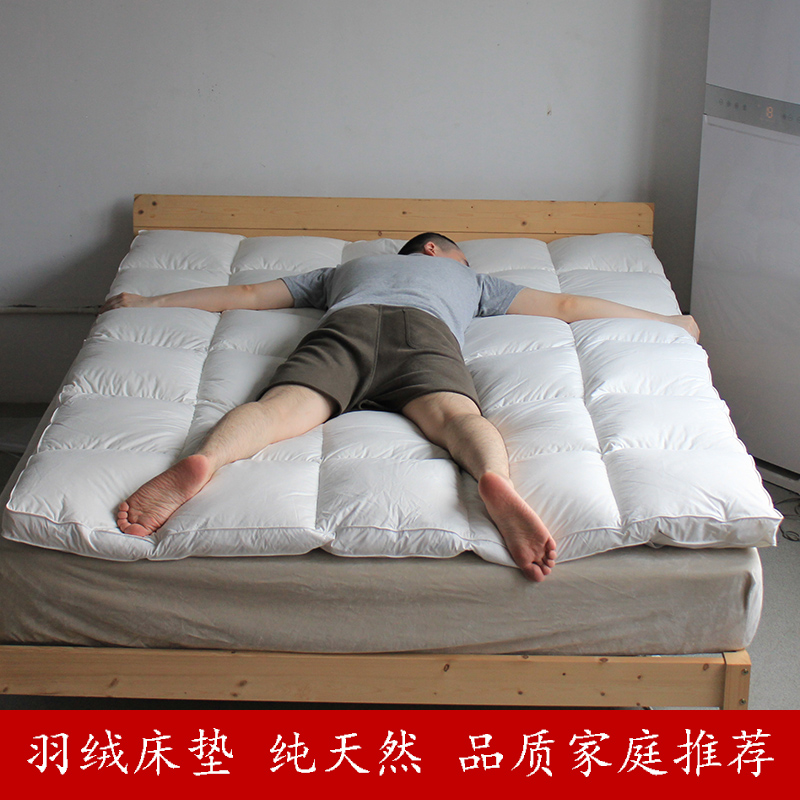(Down Mattress) Five-star Hotel Down Mattress Thickening Foldable Single Double Bed Mattress Quilt Mattress