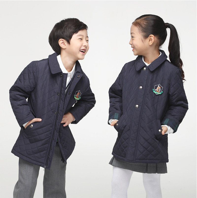 Upscale Yinglun Kindergarten Garden Clothing Primary School Students School Uniforms Spring Autumn Suit Autumn And Winter Down Big Clothes Custom