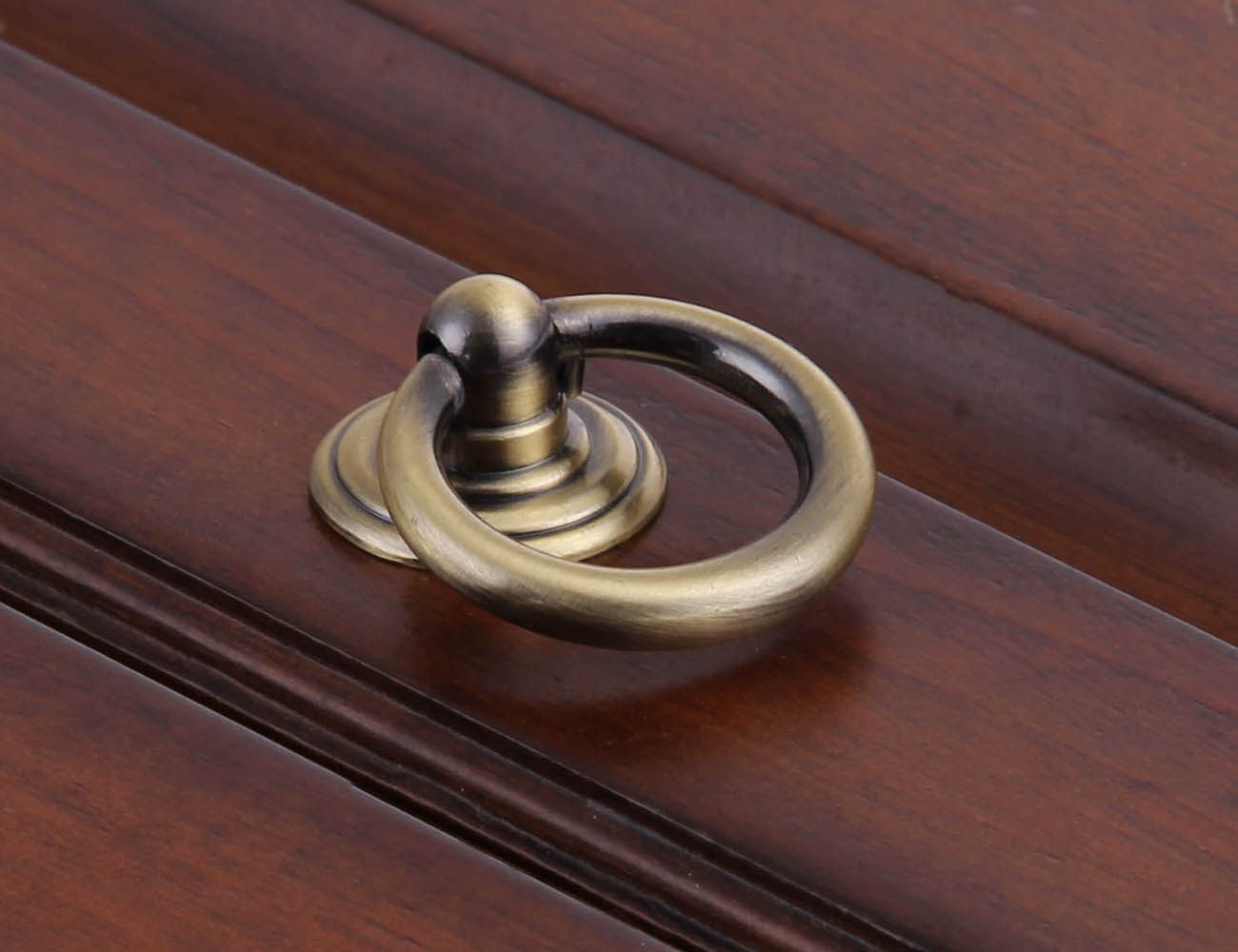 Modern simple classical style drawer cabinet door integral cabinet wine cabinet solid wood cabinet hanging ring handle environmental protection zinc alloy material
