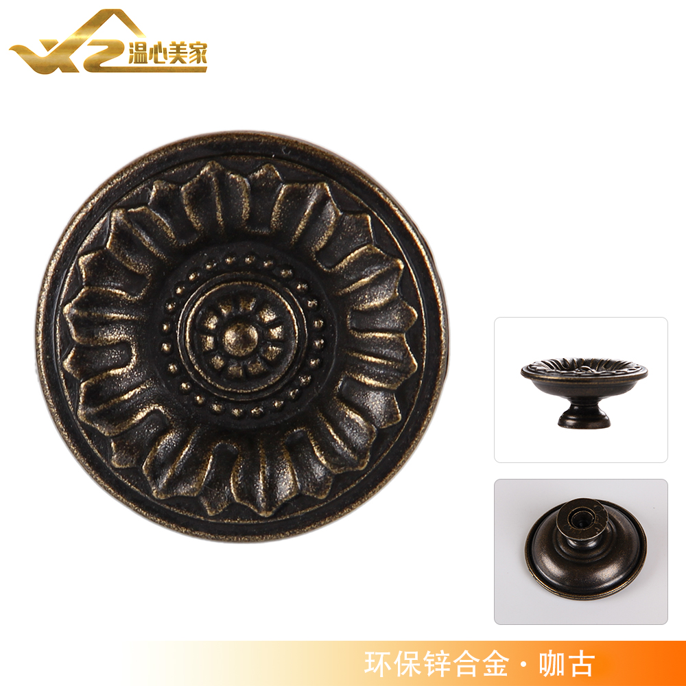 American antique cloudy altar handle European-style wardrobe whole cabinet? Car door desk drawer handle coffee single hole