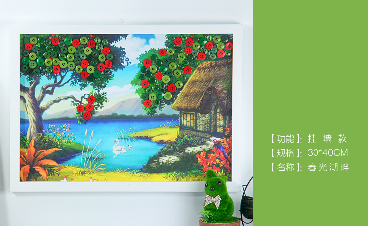 Nút sơn TỰ LÀM gói nguyên liệu trẻ em của handmade nút dán sơn người lớn câu đố sáng tạo trang trí đồ trang trí sơn