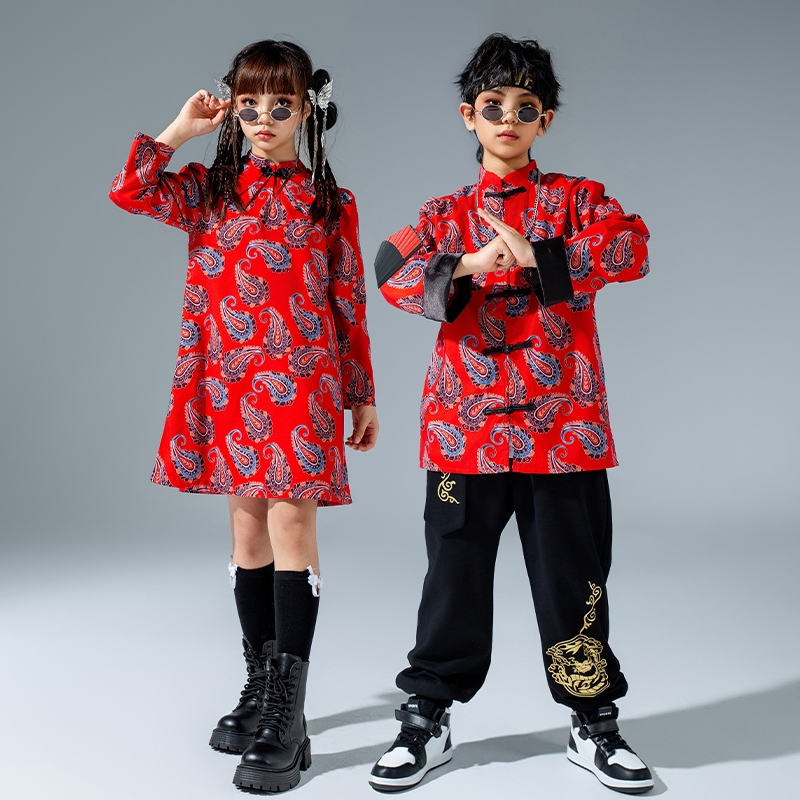 Rack-drum plays out for autumn and winter cool costumes boys boy Han uniforms ancient wines to perform children's China Wind-Taobao