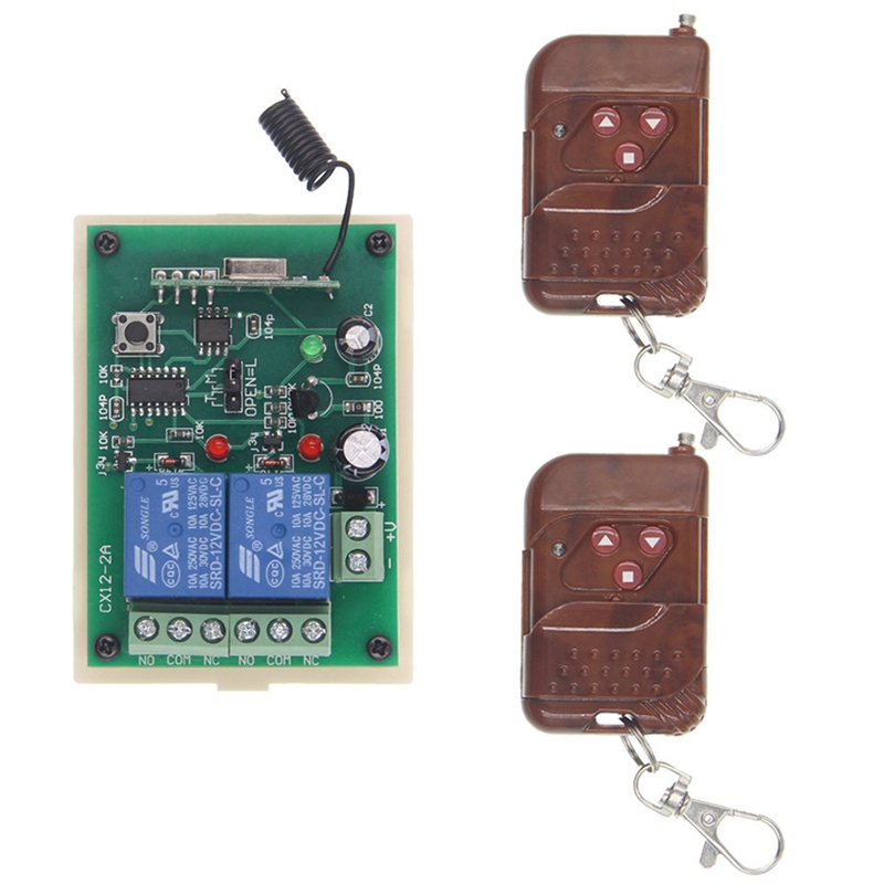 2-way wireless remote control switch 12V 24V two-way two-way controller remote control motor motor forward and reverse