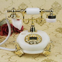 European antique jade telephone retro home decoration high-grade gift Golden Jade natural jade telephone