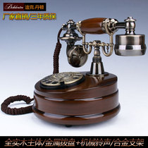 Vintage craft home jewelry Telephone caller ID display Old-fashioned antique solid wood home landline European-style creative products