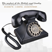Dickdenton European antique retro rotating disc dial old smart wireless card fixed phone landline phone landline