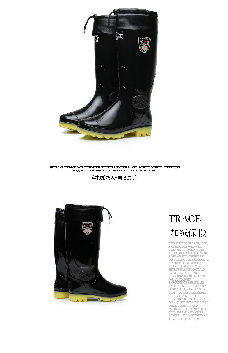 Chaussures - bottes caoutchouc homme pour hiver - semelle tendon - Ref 971420 Image 11
