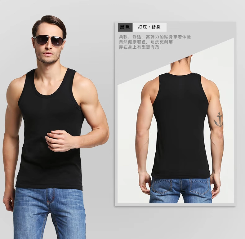 Vest nam cotton thể thao thoáng khí áo nỉ lỏng lẻo Kiểu dáng mỏng thấm mồ hôi thanh niên phiên bản không tay áo thể thao nam