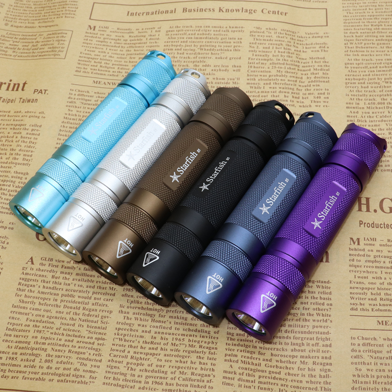 SeaStar Flashlight S5 XML2 Metal Switch Outdoor Riding Far Shot Mini 18650 Small Straight Cylinder LED Super Bright