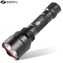 Divine fish C8 flashlight small light rechargeable long range outdoor super bright waterproof LED riding home Portable Batch hair