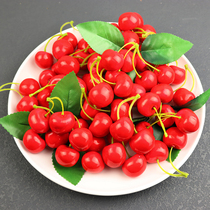  Simulation cherry foam ornaments cherries electrical props Fake fruit Fake fruit model cabinet decoration cherry skewers