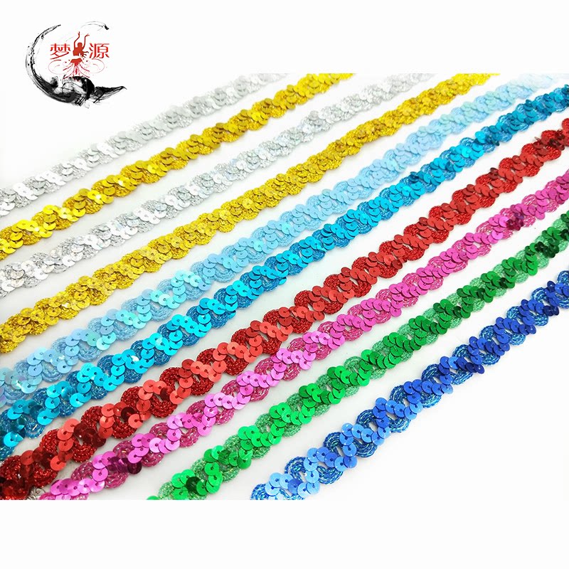 Wave Bright Sheet Strip Lace Webbing Webbing With Clothing Accessories Handmade DIY1 5CM Performance Costume Sequin sequin