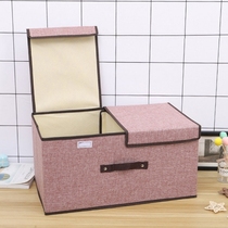 Underwear storage box with cover Underwear storage box put stockings finishing box Lattice bag grid basket artifact