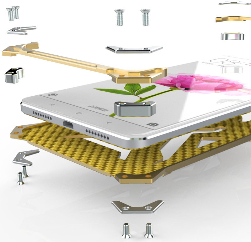 SIMON THOR Aviation Aluminum Alloy Shockproof Armor Metal Case Cover for Xiaomi Mi Max