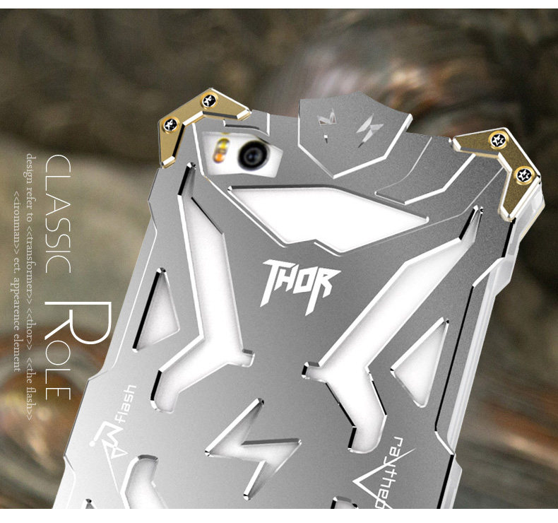 SIMON THOR Aviation Aluminum Alloy Shockproof Armor Metal Case Cover for Xiaomi Mi 4C/4i