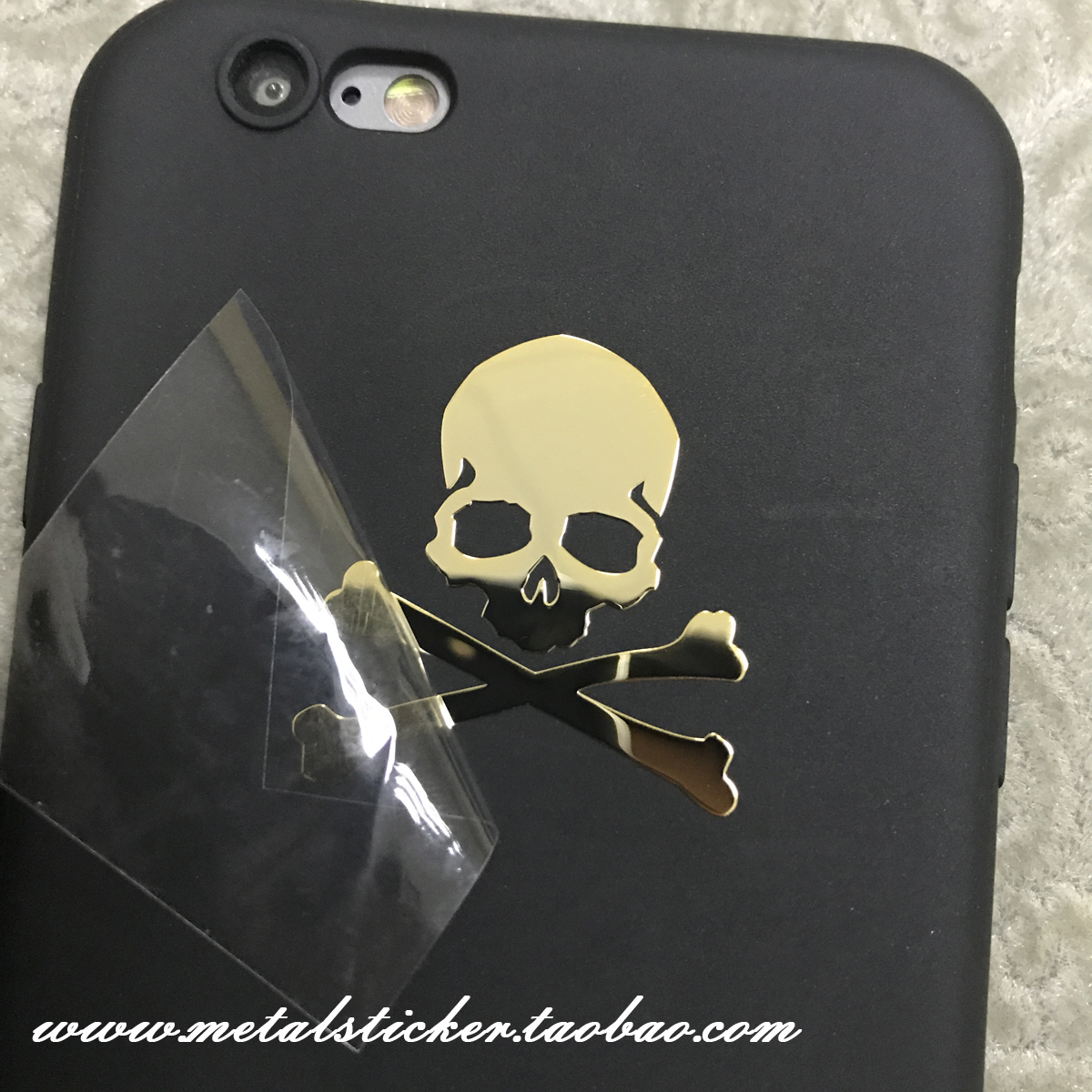 Mastermind JAPAN kim ​​loại tinh khiết dán kim loại sọ mạ vàng Tide thương hiệu MMJ dòng người đàn ông dành riêng Sticker - Phụ kiện điện thoại di động ốp điện thoại đẹp