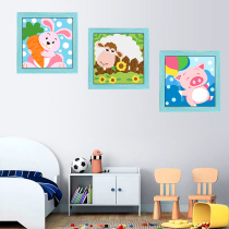 Childrens digital oil painting diy hand painted painted cartoon zodiac cartoon zodiac looking simple to fill in a graffiti decoration painting