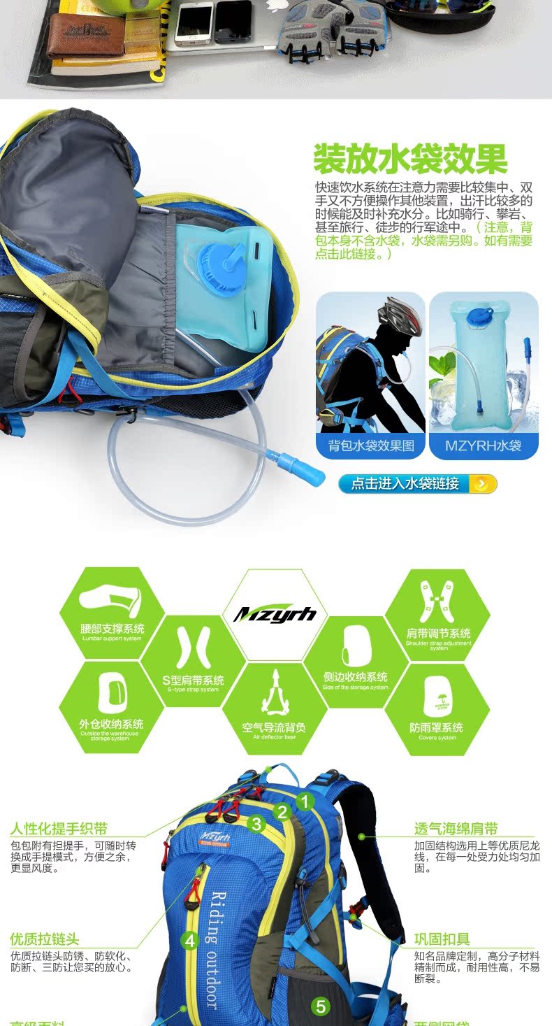 Sacoche pour vélo mixte MZYRH - Ref 2218725 Image 35