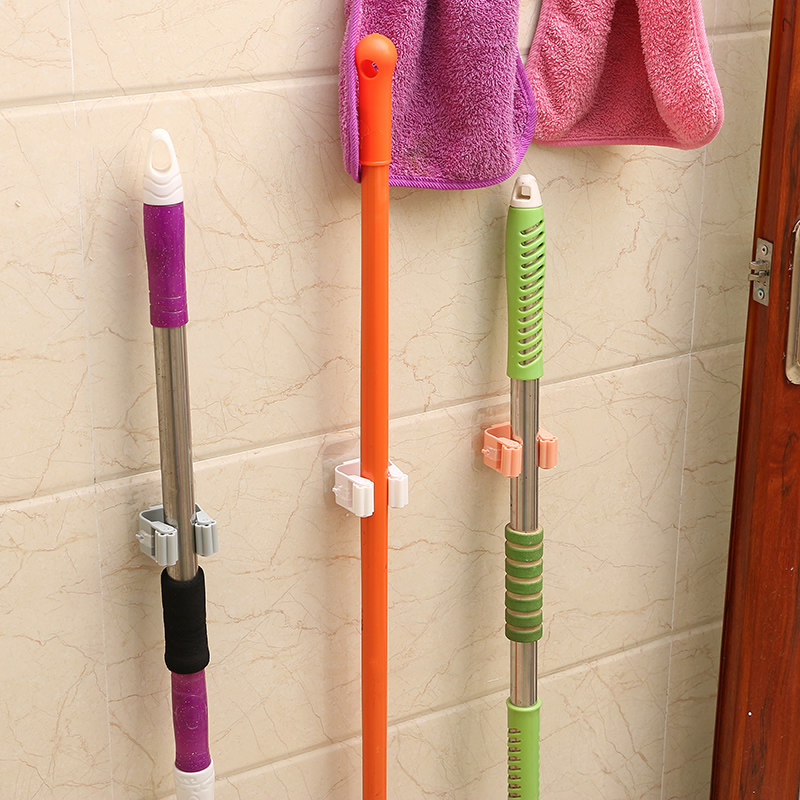 Handle-free punch-mop-frame household bathroom wall-wiped hanging-hanging-stacked-stacked toilet wall