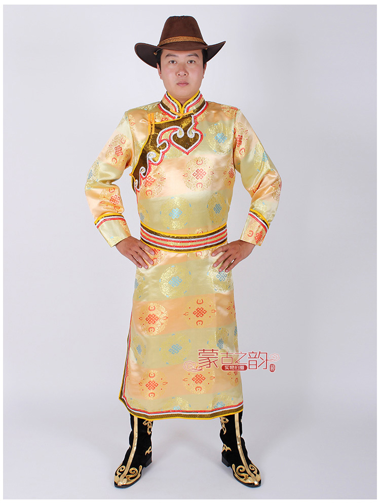Trang phục múa Mông Cổ Trang phục dân tộc thiểu số Trang phục Mông Cổ Trang phục nam Mông Cổ Áo dài quần baggy nam