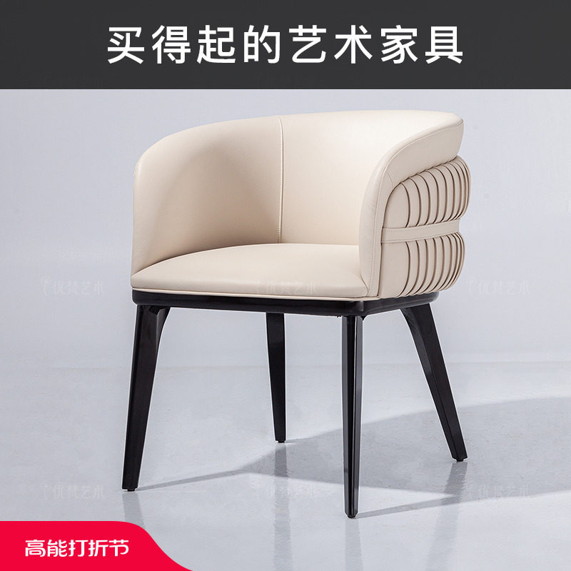 Uvan Art-Lydia Fancy Dining Chair Home Light Lavish Chair Mesh Red Creativity Small Crowd Leaning Back Chair Y460 -Taobao