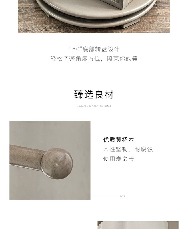 U-Art Savannah Phòng ngủ kiểu cloakroom sàn nhà toàn thân phù hợp gương hiên thay đồ nhà gương - Gương gương lavabo
