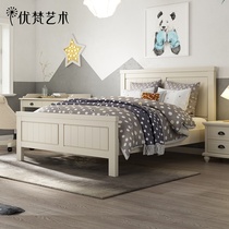 You Fan art UvanTeen American solid wood bed Childrens room Boy teen single simple bed ET1B