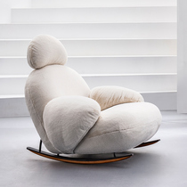 UvanLight FIN Nordic soft bag home living room bedroom cute Net Red big white rocking chair Y65