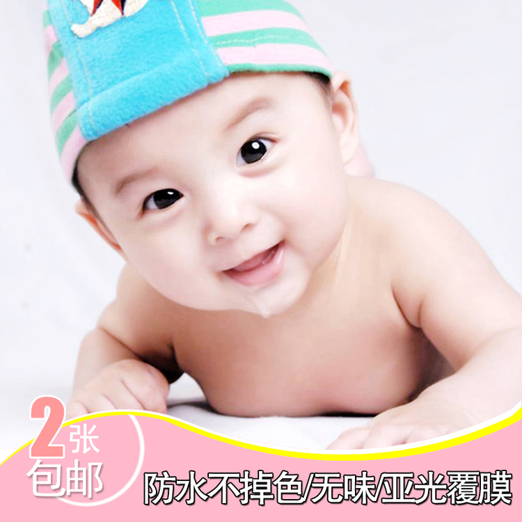 Newborn male baby poster wall stickers pregnant big picture baby photo poster wedding room doll stickers BB prenatal education A396