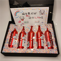 Budweiser beer custom lettering birthday gift to send boyfriend husband wedding anniversary couple female girlfriend gift