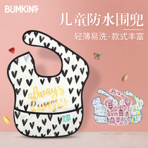 American Bumkins rice pocket Waterproof Men and women baby bibs Childrens saliva towel bibs Baby eating pocket